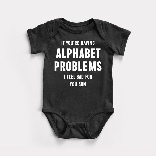 Alphabet Problems - Black - Full Front