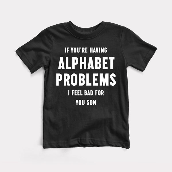 Alphabet Problems - Black - Full Front