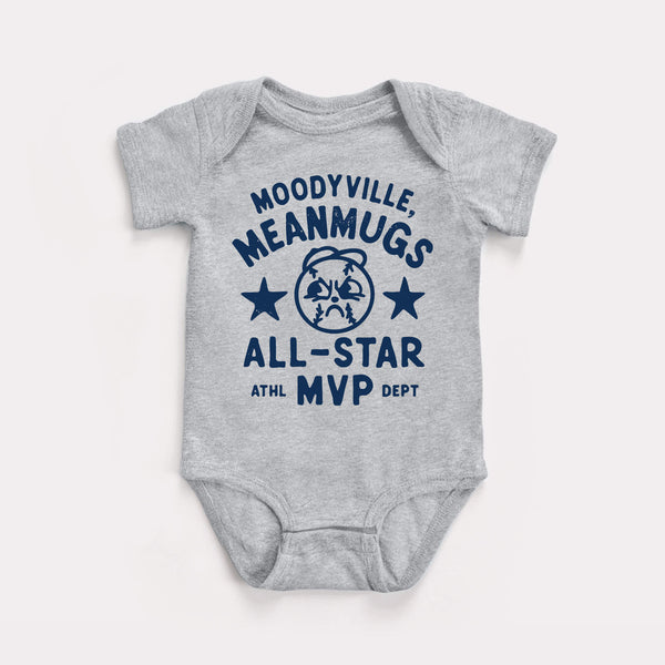 Moodyville Meanmugs Baby Bodysuit