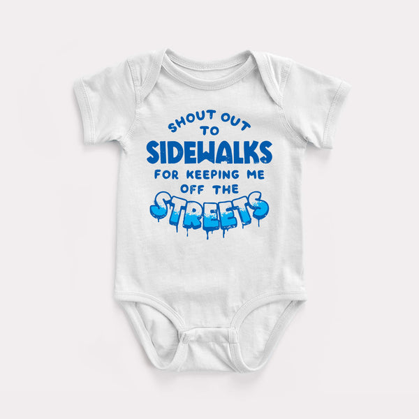 Shout Out To Sidewalks Baby Bodysuit