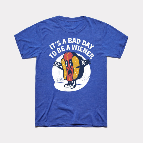 Bad Day To Be A Wiener - Heather True Royal - Full Front