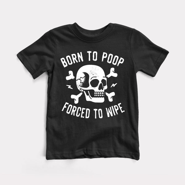 Born To Poop - Black - Full Front