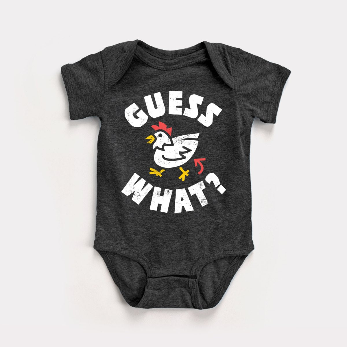 Guess what outlet chicken butt onesie