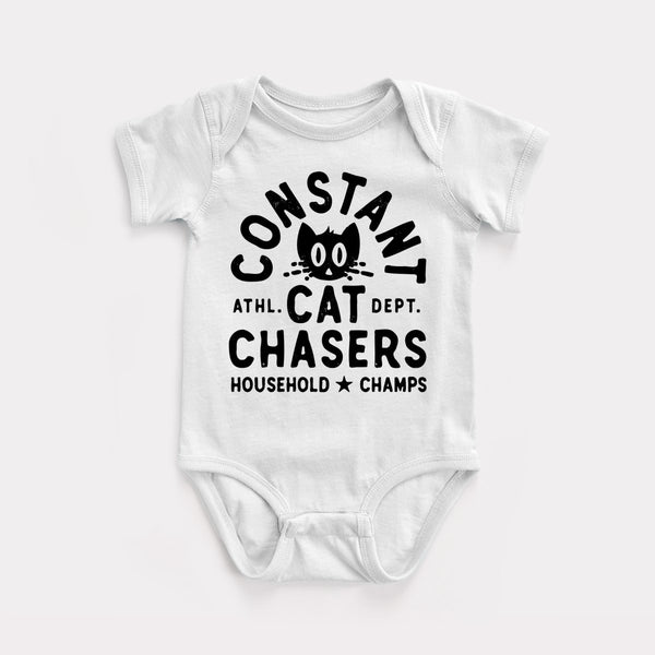 Constant Cat Chasers - White - Full Front