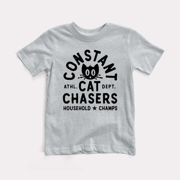 Constant Cat Chasers - Athletic Heather - Full Front