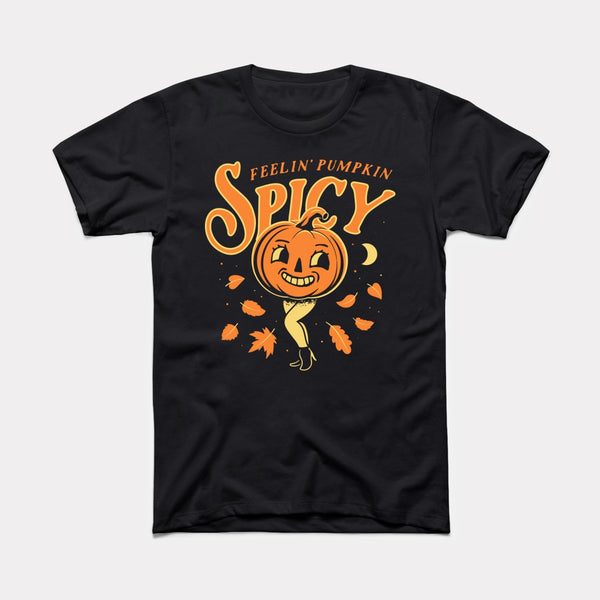 Feelin' Pumpkin Spicy - Black - Full Front