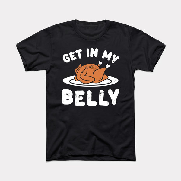 Get In My Belly - Black - Full Front