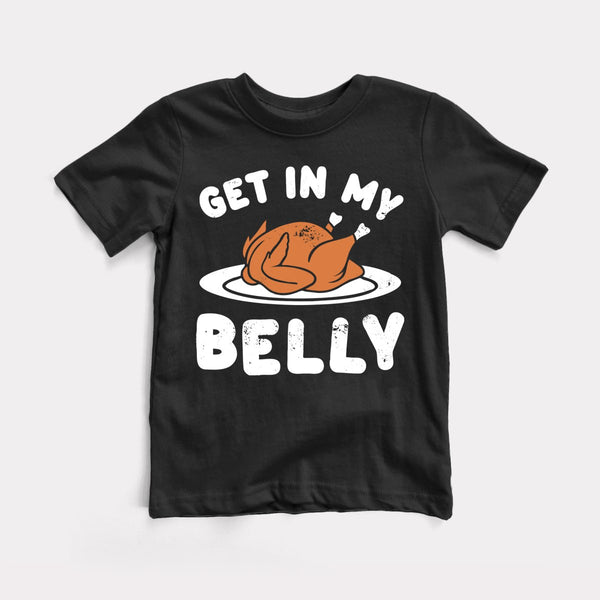 Get In My Belly - Black - Full Front
