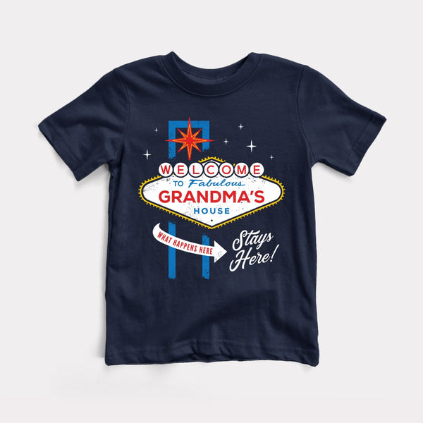 Grandma's Vegas Sign - Navy - Full Front