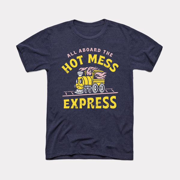 Hot Mess Express - Heather Midnight Navy - Full Front