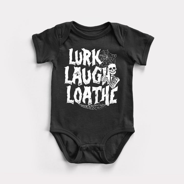 Lurk Laugh Loathe Baby Bodysuit