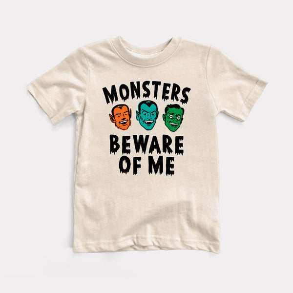 Monsters Beware Of Me - Natural - Full Front