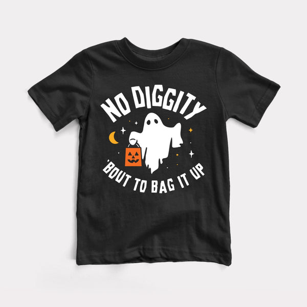 No Diggity 'Bout To Bag It Up - Black - Full Front
