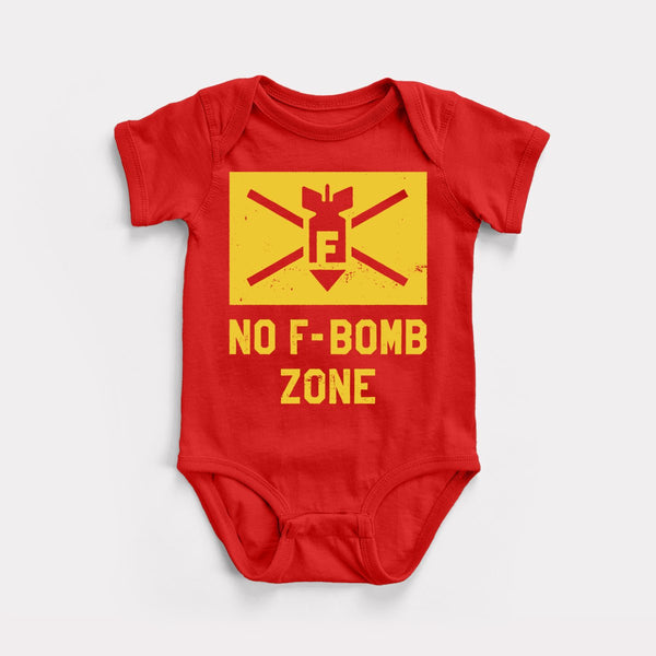 No F-Bomb Zone - Red - Full Front