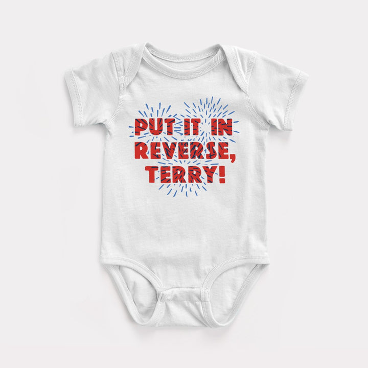 Put It In Reverse Terry Baby Bodysuit