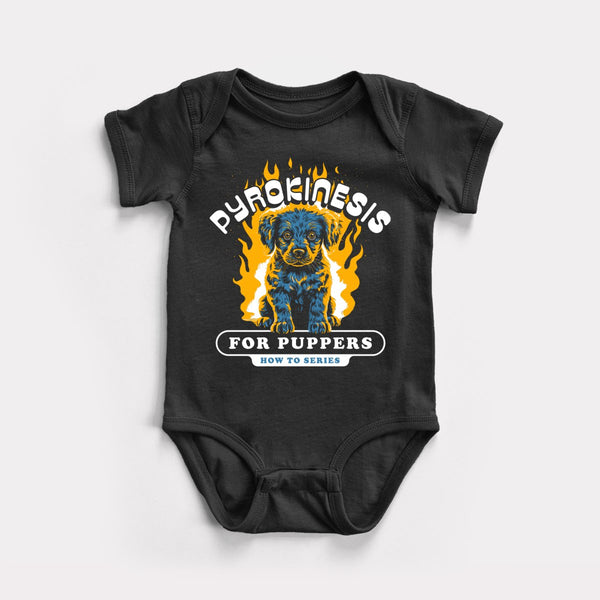 Pyrokinesis For Puppers - Black - Full Front
