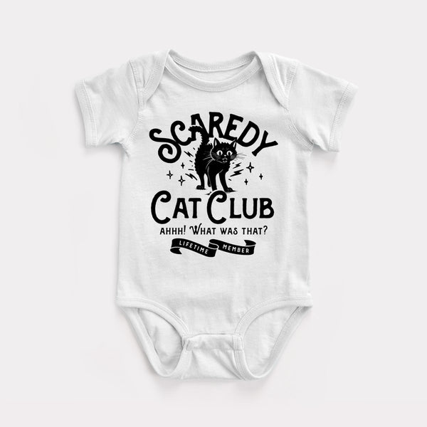 Scaredy Cat Club - White - Full Front