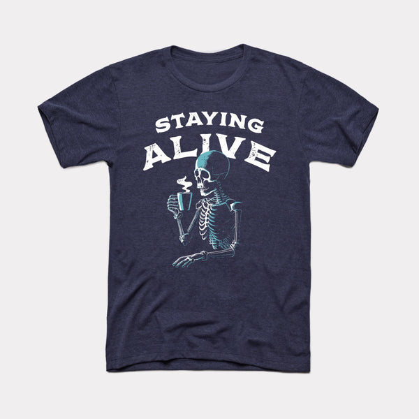 Staying Alive - Heather Midnight Navy - Full Front