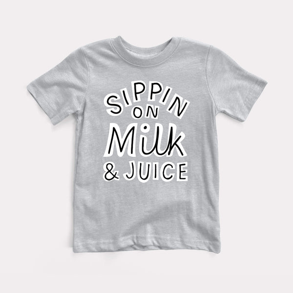 Sippin On Milk And Juice Youth Tee