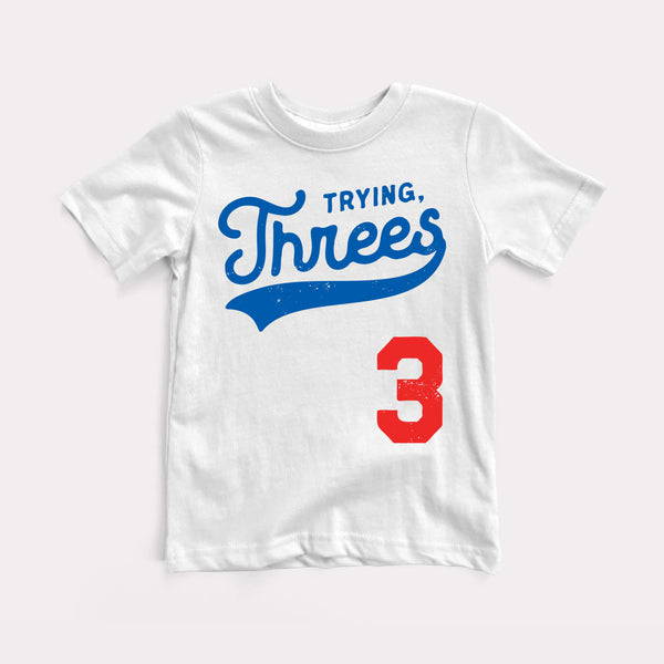 Trying Threes Toddler Tee