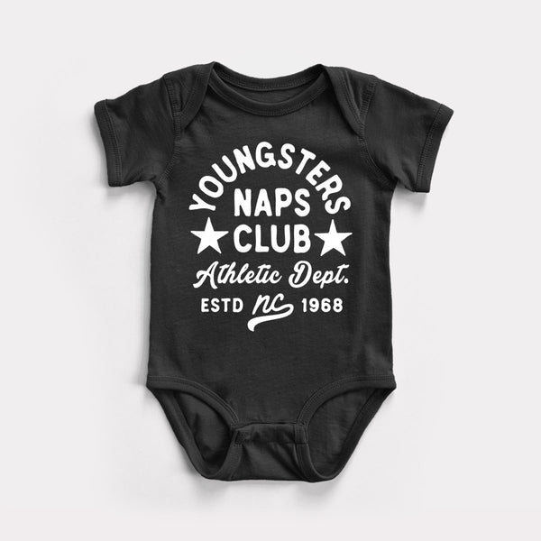 Youngsters Naps Club - Black - Full Front
